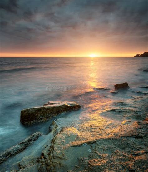 Seascape Stock Image Image Of Color Sunrise Blue Morning 74361885