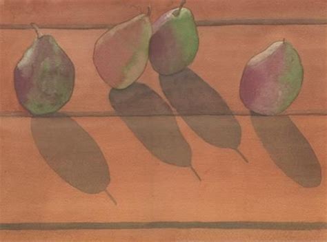 Daily Paintworks Pear Shadows Original Fine Art For Sale
