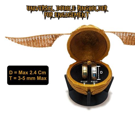 Golden Snitch Ring Box Harry Potter Ring Box Snitch Ring Etsy