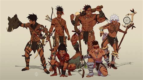 Artstation Tribal Warrior Animated Character Animated Pixel Art Images