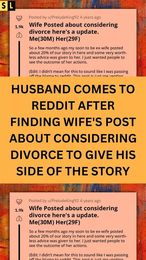 Husband Comes To Reddit After Finding Wife S Post About Considering Divorce To Give His Side Of