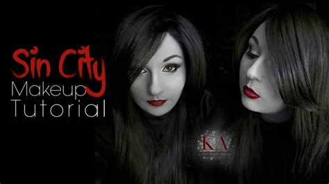 Sin City Grayscale Makeup Tutorial Youtube