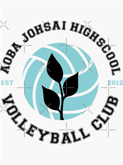 Haikyuu Aoba Johsai Highschool Volleyball Club Logo Sticker For