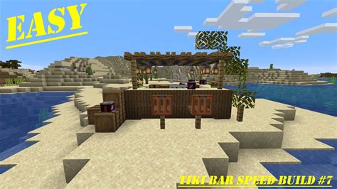 Minecraft Tiki Bar Speed Build Tutorial 7 Youtube