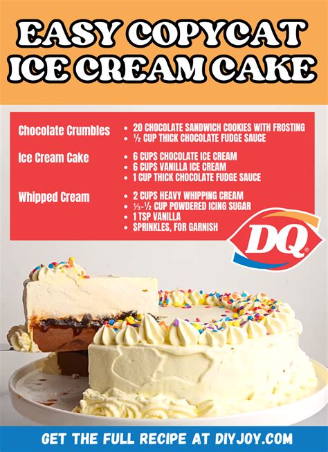 Easy Copycat Dairy Queen Ice Cream Cake Recipe