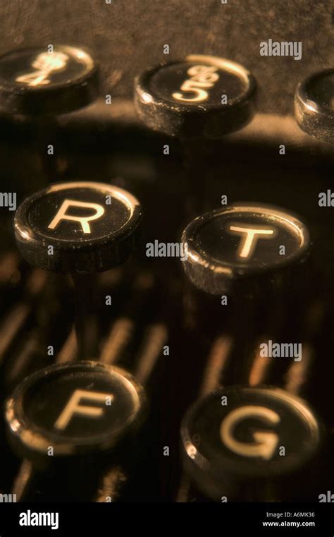 Close Up Of A Remington Rand Typewriter Keys Stock Photo Alamy