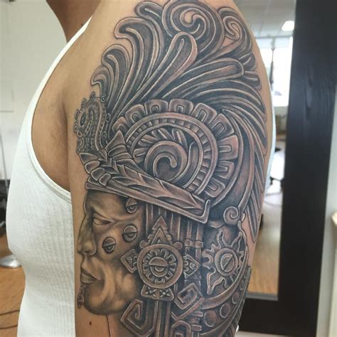 If you want a tattoo that includes a mixture of cultures, then you must go for this mexican aztec tattoo. 50 Best Mexican Tattoo Designs & Meanings - (2019)