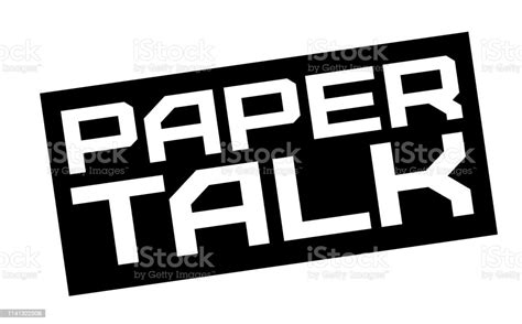 Paper Talk Typographic Sign Stock Illustration Download Image Now