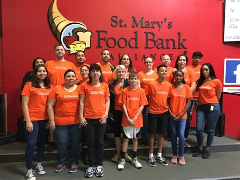 Mary's food bank exists to help feed hungry families throughout phoenix and nine arizona counties. U-Haul volunteers at St. Mary's Food Bank in April 2019 ...