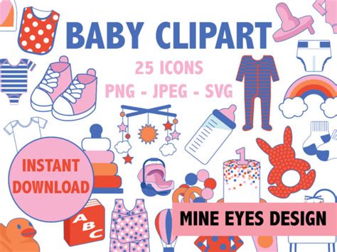 80s Party Clipart Graphic By Mine Eyes Design · Creative Fabrica