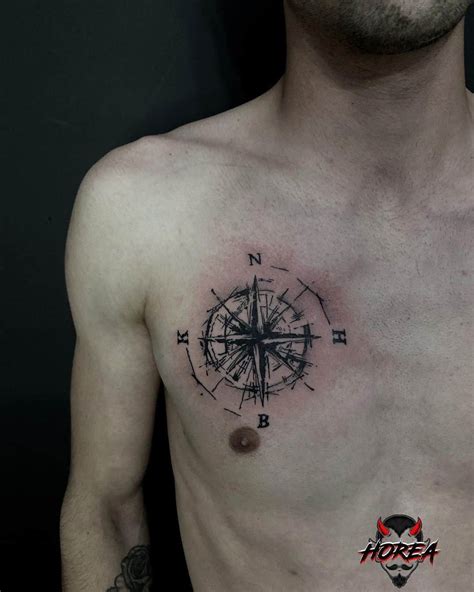Chest Compass Tattoo Design Best Tattoo Design Kulturaupice