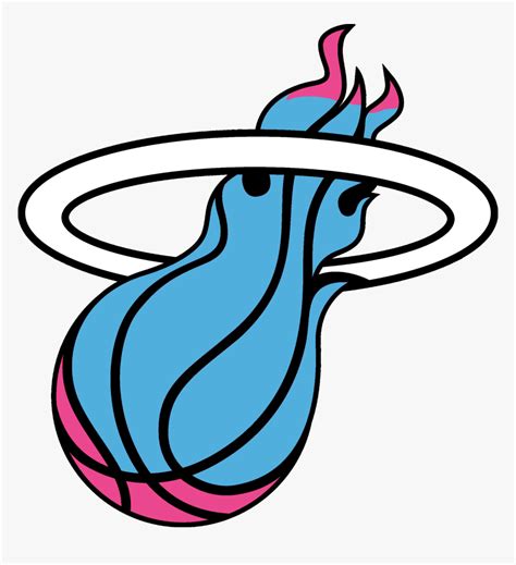 The global community for designers and creative professionals. Miami Heat Logo Pink And Blue, HD Png Download ...