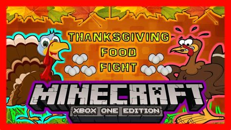 Thanksgiving Food Fight On Minecraft Youtube