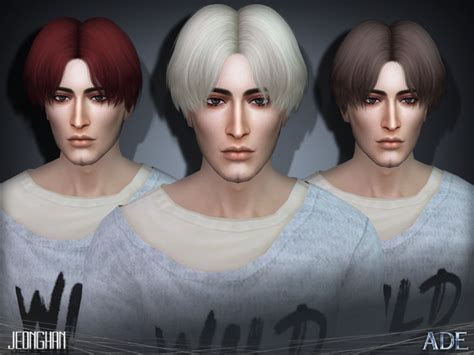 Sims 4 Ccs The Best Hair Jeonghan By Adedarma