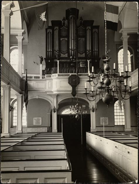 Interior Of The Old North Church Boston Digital Commonwealth