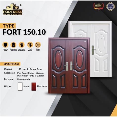 Jual Pintu Baja Jbs Fortress Double Door 150 X 210 Shopee Indonesia
