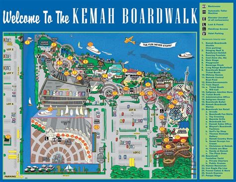 Map Of Kemah Boardwalk Texas Outlaw Challenge