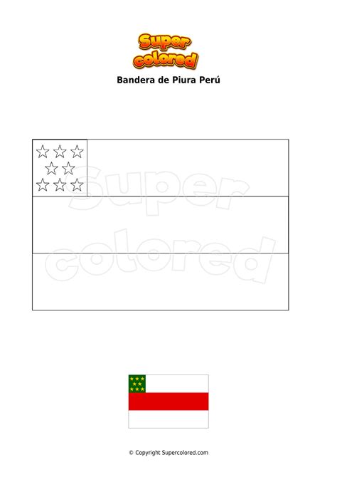 Dibujo Para Colorear Bandera De Carabobo Venezuela Supercolored