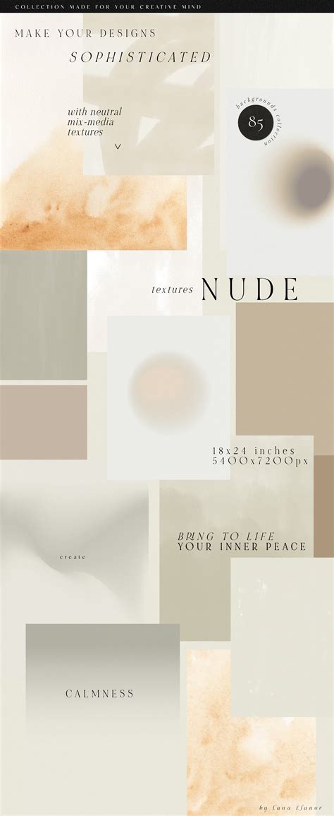 NUDE Neutral Textures Infographic By Lana Elanor On Dribbble