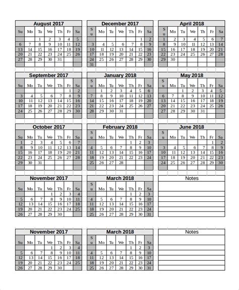 Free 9 Ms Word Calendar Samples In Ms Word