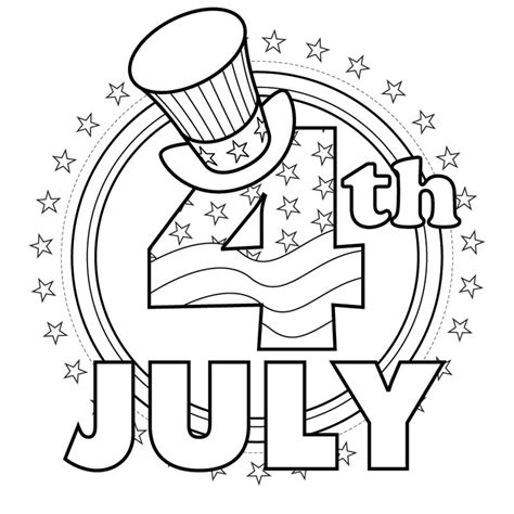 Free Coloring Pages: Fourth of July Coloring Pages