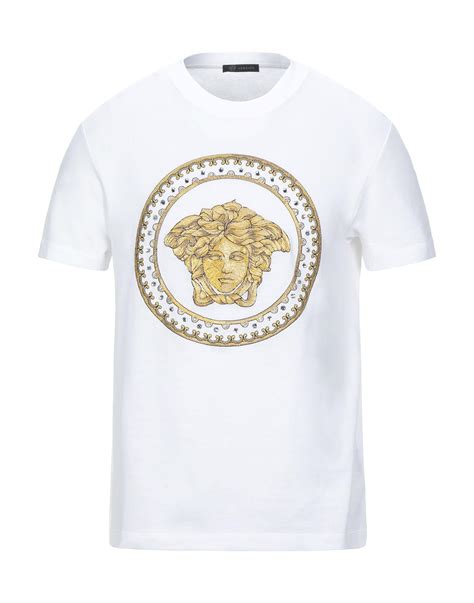 Versace T Shirt In White For Men Lyst