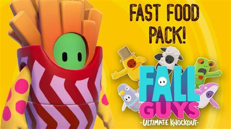 Fall Guys French Fries Skin Gameplay Fast Food Pack French Fry