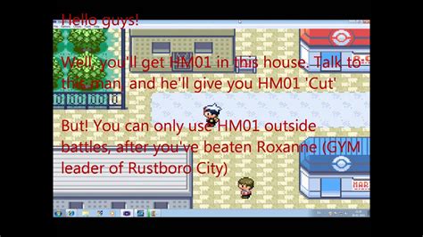 Pokemon Ruby Sapphire How To Get Hm01 Cut Youtube