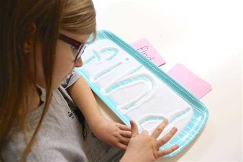 Practicing Sight Words With A Salt Tray Mamapapabubba
