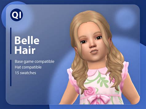 The Sims 4 Belle Hair By Qicc Best Sims Mods