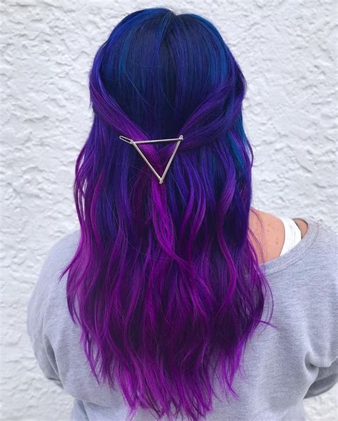 🧜🏼‍♀️serious mermaid vibes today colo purple ombre hair cute hair colors mermaid hair color