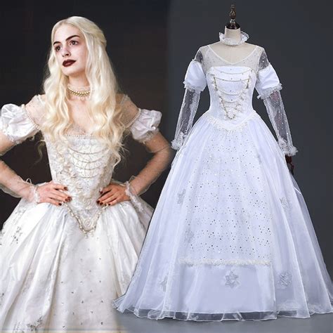 Disfraz De Alicia En El País De Las Maravillas Disfraz De La Reina Blanca Mirana Disfraces De