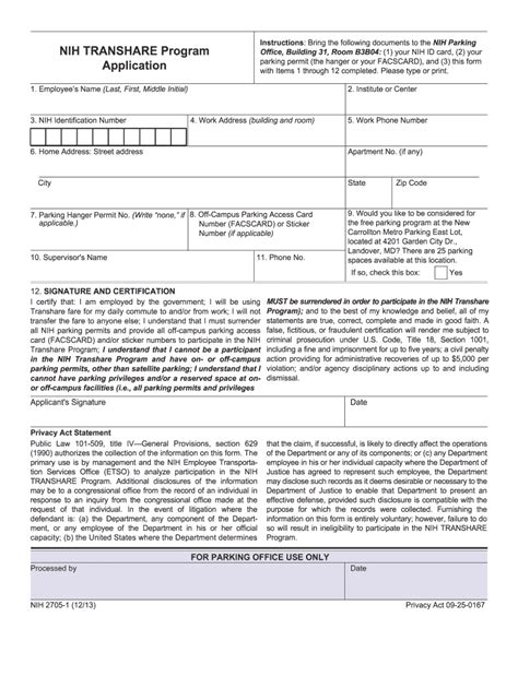 2013 2021 Form Nih 2705 1 Fill Online Printable Fillable