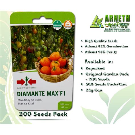 Tomato Diamante Max F1 Seeds By Eastwest Garden Pack Shopee Philippines