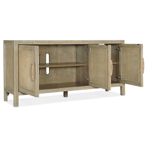 Surfrider Small Media Console In Natural By Hooker Furniture