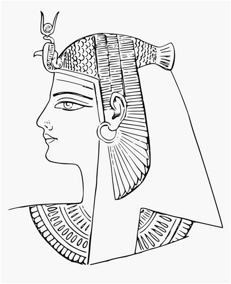 Ancient Egypt Face Drawing Hd Png Download Kindpng