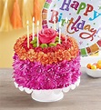 Birthday Wishes Flower Cake® Vibrant from 1-800-FLOWERS.COM
