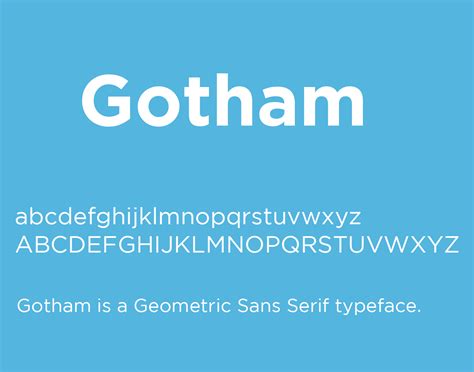 Gotham Font Free Download Free Fonts