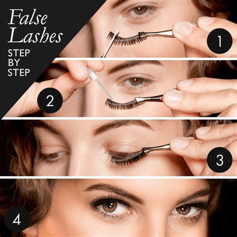how to wear fake eyelashes for beginners step by step tutorial