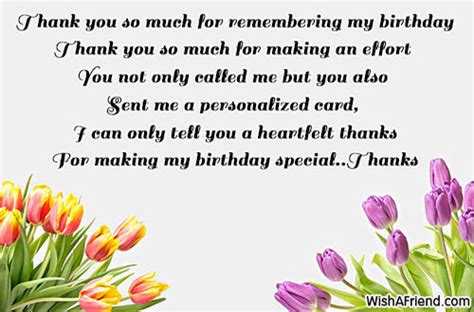 My thanks to everyone who wished me a happy birthday yesterday. Thank you so much for remembering, Thank You For The ...