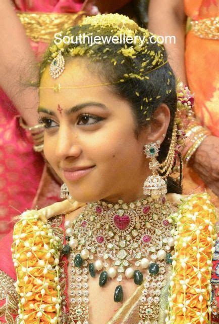 Nandamuri Tejaswini Wedding Photos Jewellery Designs Indian