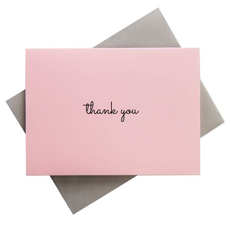 Buy Pink Thank You Cards Multipack Box Of 50 Cards With Envelopes