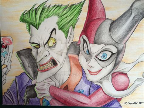 The Joker Harley Quinn Pencil Drawing By Billyboyuk On Deviantart