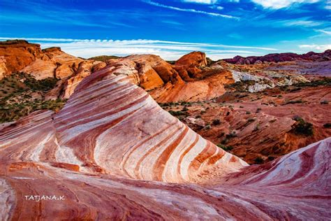Fire Wave In The Valley Of Fire 20203 Tatjana Kudla Photography