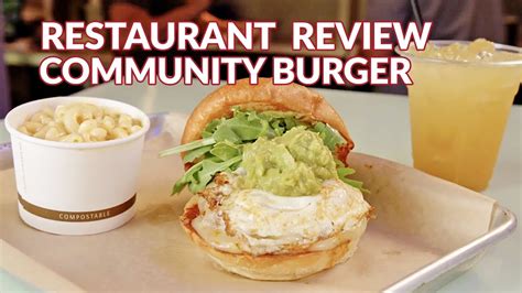 Restaurant Review Community Burger Atlanta Eats Youtube