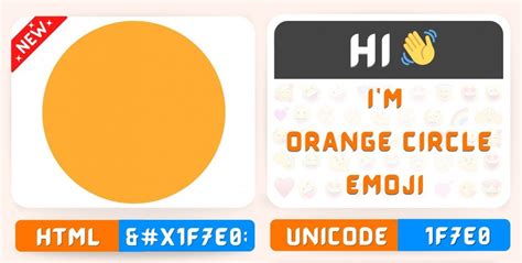 Orange Circle Emoji Copy Paste Meaning Unicode