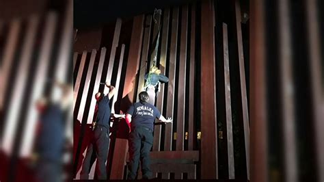 Woman Left Dangling At Border Fence In Arizona Later Rescued By Border