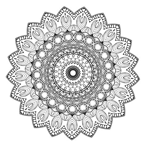 5 Free Printable Coloring Pages Mandala Templates The Maven Circle