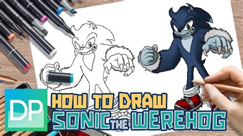 Drawpedia How To Draw Sonic The Werehog Step By Step Drawing