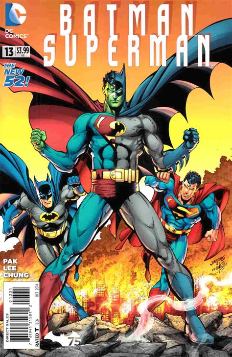 Batman Superman 13 Batman 75th Variant Cover Dc Comic
